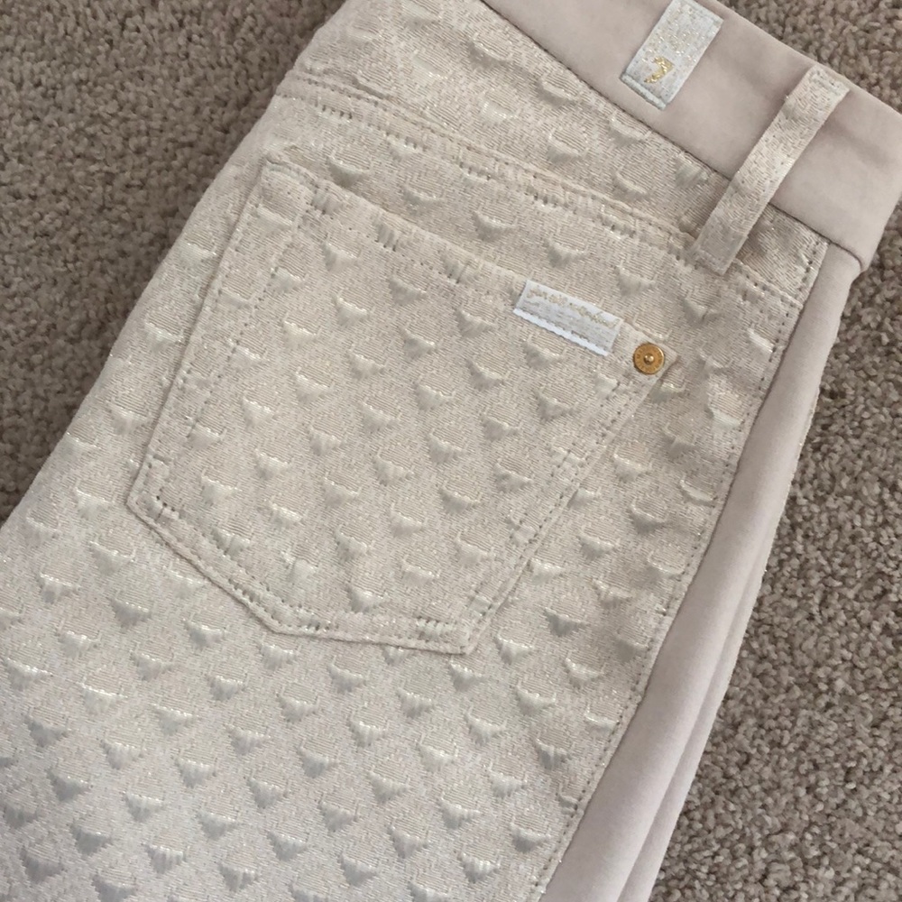 7 For All Mankind Cream Pants